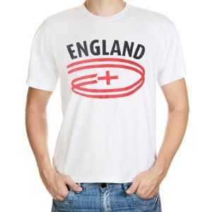 Engeland t-shirt met vlaggen print