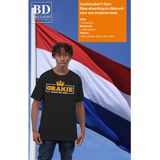 Bellatio Decorations Koningsdag verkleed T-shirt heren - oranje staat mij niet - grijs- feestkleding