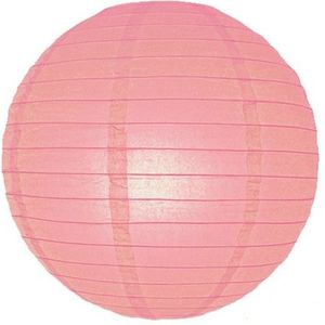 Roze bol lampion 25 cm