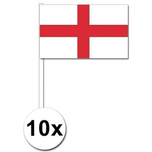 Zwaaivlaggetjes Engeland 10 stuks