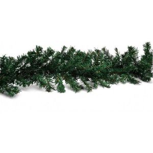 Set van 4x stuks kerst dennen takken slinger groen 270 cm