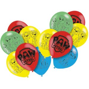 Amscan Paw Patrol themafeest ballonnen - 18x - gekleurd - 28 cm - voor kinderen