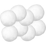 Witte decoratie sneeuwballen set van 42x stuks in 6 en 7.5 cm