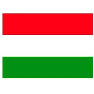 20x Stickertjes Hongarije vlag 10 cm