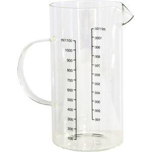 Gerim Kitchen Solutions maatbeker - glas - transparant - 1100 ml