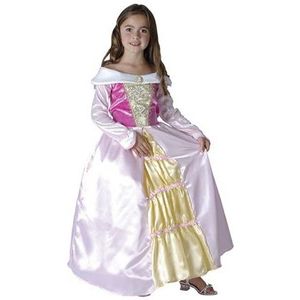 Prinsessen verkleed jurk voor meisjes wit/roze