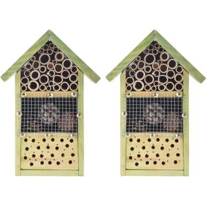 4x stuks doe-het-zelf insectenhotel/insecten nestkast 26 cm