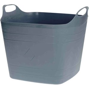 Bathroom Solutions flexibele kuip emmer/wasmand - grijs - 40 liter