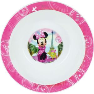 Kunststof ontbijtbordje diep Disney Minnie Mouse 16 cm