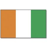 Gevelvlag/vlaggenmast vlag Ivoorkust 90 x 150 cm