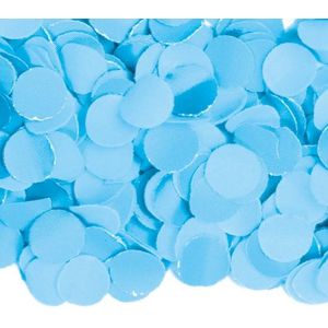 Lichtblauwe confetti zak van 5 kilo jongen geboren feestversiering