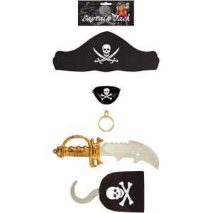 5-Delige piraten speelgoed verkleedset