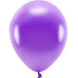 300x Milieuvriendelijke ballonnen paars 26 cm voor lucht of helium