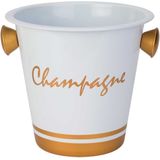 Cosy&Trendy - Champagne en Wijnfles Koeler - Wit/Oranje - RVS