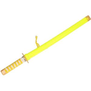 Speelgoed Ninja zwaard geel carnaval 65 cm