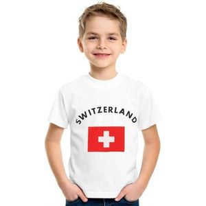 Zwitserse vlag t-shirts voor kinderen