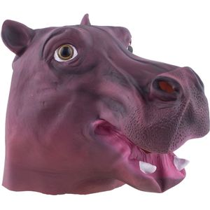 Funny Fashion Dierenmasker/verkleed masker - Nijlpaard - latex - volwassenen