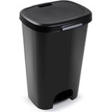 PlasticForte Pedaalemmer - kunststof  - zwart - 50 l