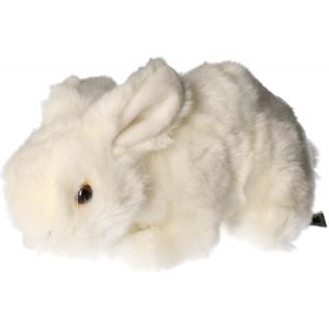 Pluche konijn knuffel wit 20 cm - Pluche knuffeldieren