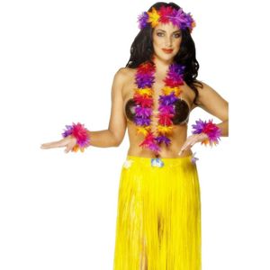 4x stuks hawaii thema verkleed kransen set