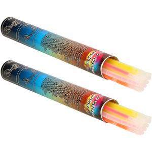 Glow in the dark sticks - 30x - 22 cm - 80s/90s party feestartikelen - breekstaafjes