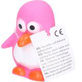 Rubber badeendje/pinguin - Classic roze - badkamer fun artikelen - size 6 cm - kunststof