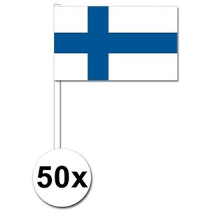 Zwaaivlaggetjes Finland 50 stuks