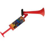 Stadion toeter/luchthoorn met handpomp - op luchtdruk - 40 cm