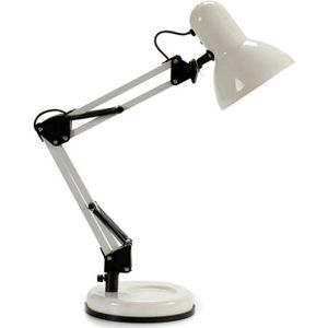 Pincello Tafellamp/bureaulampje High Light - metaal - wit - H58 cm - buigbaar - hoog model