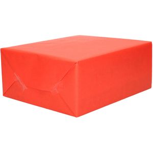Kaft/inpakpapier - rood -  200 x 70 cm - cadeaupapier / kadopapier