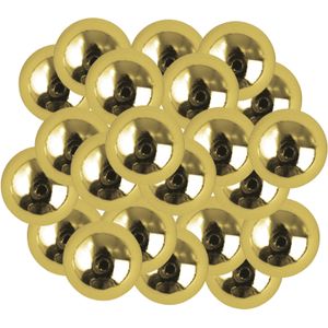 22x stuks gouden plastic hobby kralen van 10 mm