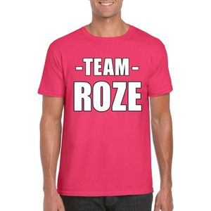 Team roze shirt heren voor sportdag