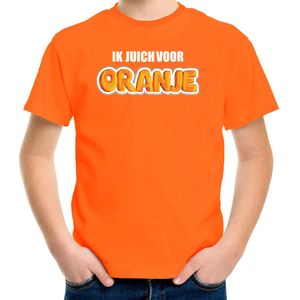 Oranje fan shirt / kleding Holland ik juich voor oranje EK/ WK voor kinderen