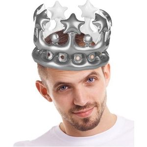 Koning voor een dag kroon zilver