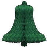 Papieren kerstklok 50 cm groen