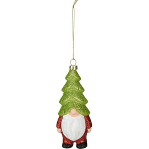 Home and Styling kersthanger gnome/kabouter - kunststof - 12,5 cm