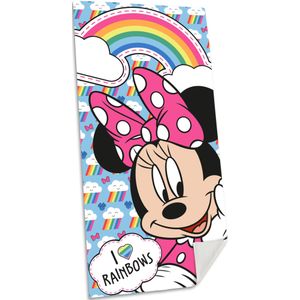 Disney Minnie Mouse strand/badlaken - 70 x 140 cm - katoen - voor kinderen