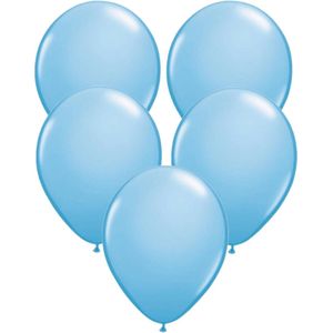 Lichtblauwe ballonnen 50x stuks 30 cm