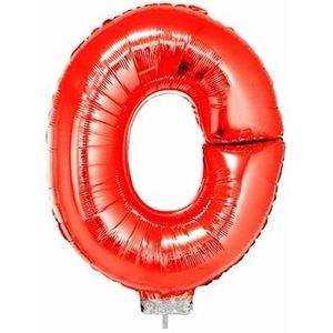 Folie ballon letter ballon O rood 41 cm