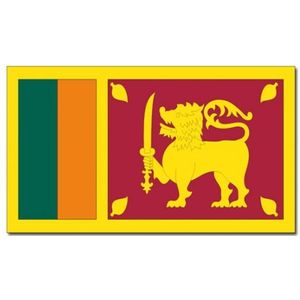 Gevelvlag/vlaggenmast vlag Sri Lanka 90 x 150 cm