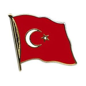 Pin broche supporters speldje van Vlag TurkijÃÂ« 20 mm