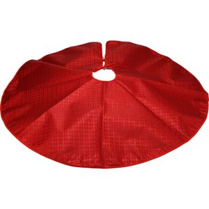 Home and Styling - Kerstboomrok - rood met glitters - D90 cm