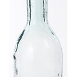 Decoratiefles / glazen fles transparant 50 x 15 cm