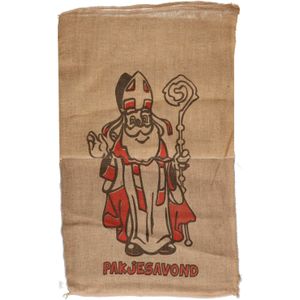 Set van 8x stuks jute zak voor Sinterklaas 60 x 102 cm