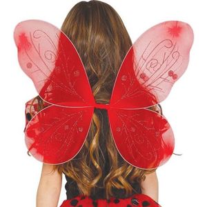 Rode vlindervleugeltjes voor meisjes