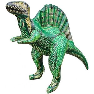 Opblaas Spinosaurus dino groen 76 cm