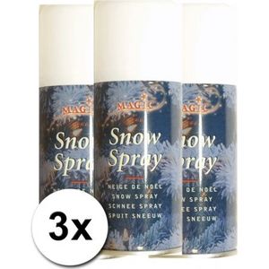 3 Sneeuwspray spuitbussen 150 ml