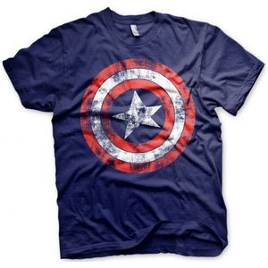 Captain America verkleed t-shirt heren