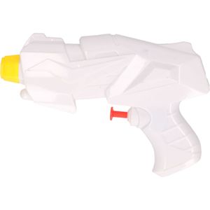 1x Mini Waterpistolen/Waterpistool Wit van 15 cm Kinderspeelgoed - Waterspeelgoed van Kunststof