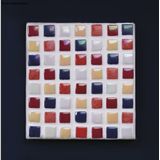 Rayher hobby Mozaiek steentjes Silky Glass - diverse kleuren - 500x stuks - 1 x 1 cm formaat